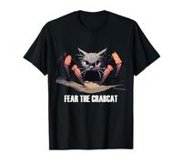 Fear The Crabcat - Funny Crab Cat Cryptozoologia Maglietta