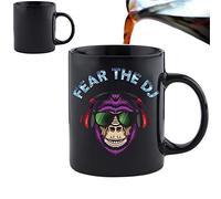 Fear the DJ - - Divertente Tazza Magica Che Cambia Calore e Confezione Regalo - Perfetto per San Valentino, Pasqua, Estate, Natale, Compleanno