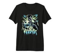 Fear The Keeper Graffiti Calcio Portiere Giocatore Sportivo Maglietta Premium