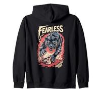 Fearless Panther Unbreakable Spirit Skull, copertina posteriore Felpa con Cappuccio