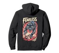 Fearless Panther Unbreakable Spirit Skull, copertina posteriore Felpa con Cappuccio