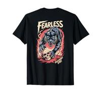 Fearless Panther Unbreakable Spirit Skull, copertina posteriore Maglietta