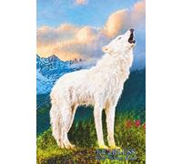 FEARLESS Wolf Writing Journal: LINED Journaling Notebook with Unique Wildlife Art for Nature and Outdoor Enthusiasts, and Women, Kids, and Men Who Love White Wolves. 6" x 9", 140 pages (70 sheets.)