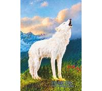 FEARLESS Wolf Writing Journal: LINED Journaling Notebook with Unique Wildlife Art for Nature and Outdoor Enthusiasts, and Women, Kids, and Men Who Love White Wolves. 6" x 9", 140 pages (70 sheets.)