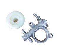 FEARZIE Kit oliatore for Pompa dell'olio/ingranaggio a Vite Senza fine for Om 925 GS260 e Altre Mini motoseghe 50160207(Oil Pump And Worm)