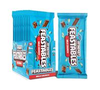 Feastables MrBeast Chocolate Bars/Barrette di cioccolato (10 x 60 g) - Il regalo di cioccolato per la vera bestia. (Milk Crunch)