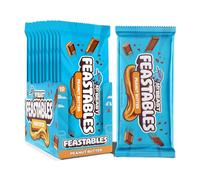Feastables MrBeast Chocolate Bars/Barrette di cioccolato (10 x 60 g) - Il regalo di cioccolato per la vera bestia(Deez Nutz/Peanut Butter)