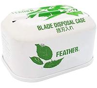 Feather Contenitore in Metallo per lo Smaltimento di Lamette da Barba