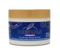 Feather & Down Burro lenitivo al magnesio per dormire (300 ml) - Con oli essenziali di magnesio, lavanda calmante e camomilla per aiutare il sonno. Vegano e cruelty free.