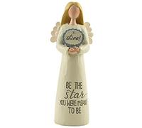 Feather & Grace 11705 GP Star Shine Segno Guardian Angelo Ornamento Statua per la casa Decorazione Regalo per Lei, Resina, Multicolore, Taglia Unica