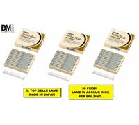 FEATHER LAME IN ACCIAIO INOX PER SFILZINO PARRUCCHIERI MADE IN JAPAN 30 PEZZI