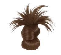 Feathered Bun Wig, Clip On Messy Bun, Versatile Natural Look, Portable Comfortable All Day Wear, Soft Lightweight Hairpiece for Women, Girls, Everyday Styling