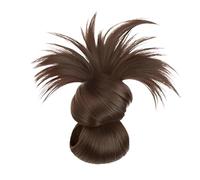 Feathered Bun Wig, Clip On Messy Bun, Versatile Natural Look, Portable Comfortable All Day Wear, Soft Lightweight Hairpiece for Women, Girls, Everyday Styling