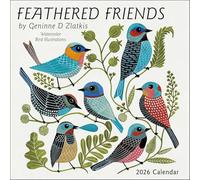 Feathered Friends 2026 Wall Calendar : Watercolor Bird Illustrations