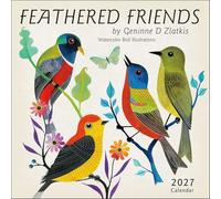 Feathered Friends 2027 Wall Calendar: Watercolor Bird Illustrations