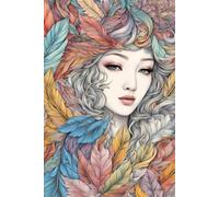 Feathered Whispers: Feathered Whispers: This is the art notebook with 120 lined white pages, size 6x9 inches.