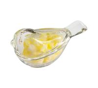 Feathers Storage Box - Clear Glass Decorative Keepsake Container, Dustproof Transparent Glass Display Box for Colorful Parrot Feathers | Small Featherr Collector for Home, Dorm, Office, Apartment