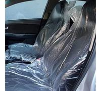 Feawiih Coprisedili, 100 pezzi usa e getta in plastica, trasparenti, facili da installare, coprisedili per veicoli per amanti dell'auto