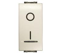 FEB 14015/WH Interruttore Bipolare Illuminabile 16A, Bianco