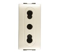 FEB 14045/WH Presa Bivalente Sicurezza, Bianco