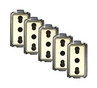 FEB 2045POL - Confezione di 5 Prese Bivalenti di Sicurezza