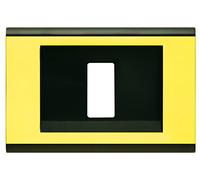FEB 2581/NOR Placca Click 1 Posto, Nero-Oro
