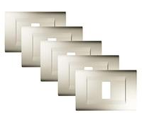 FEB 2581/WH/K - Confezione di 5 placche Bianco 1 posto