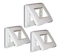 FEB KIT 3 COPERCHI UNIV. 3M DA ESTERNO IP55 BIANCO