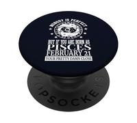 febbraio 21 Oroscopo Astrologia Pesci Zodiaco Compleanno PopSockets PopGrip Adesivo