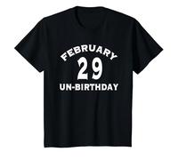 Febbraio 29 Compleanno bisestile Un-Birthday T-Shirt Maglietta, Bambini, Nero, 2 Anni