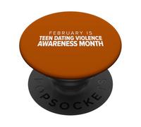 Febbraio è il mese della sensibilizzazione alla violenza per adolescenti PopSockets PopGrip Adesivo