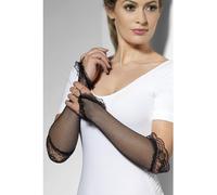 febbre da donna guanti senza dita a rete con pizzo in display Pack