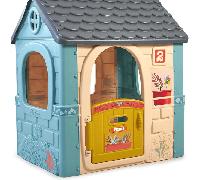 Feber casual house, casetta per bambini con porta apribile, colori pastello, per bambini/e dai 2 anni