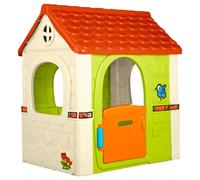 FEBER Fantasy House, Casetta Per Bambini con Porta Apribile, per Giocare in Casa o all'Aperto, Multicolore, Resistente e Facile da Montare, per Bambini e da 2 a 6 Anni, FEH17000
