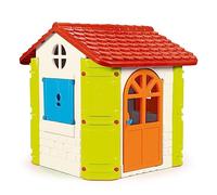 FEBER Feber House Casetta da Giardino per Bambini, Blu, Rosso, Arancio e Verde, Robusta e Sicura, Casetta per Bambini per Giochi all'Aperto, da 2 a 6 Anni
