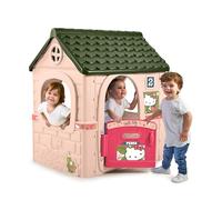 FEBER - Hello Kitty House, Casetta per bambini con porta pieghevole, ha adesivi per decorare la casa, colori resistenti alla luce solare, montaggio facile, a partire da 2 anni, famoso (FE201000)