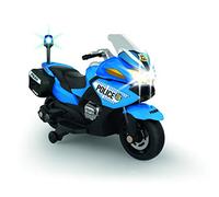 FEBER - Moto della Polizia Azzurra con Batteria 12V, Luci e Suoni, Raccomandato per Bambini a Partire da 3 Anni, 800012891, Multicolor