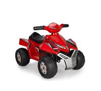 FEBER - Quad Racy 6V rosso, Quad elettrico per bambini da 18 mesi a 3 anni, con acceleratore, ruote grandi e robuste per la stabilità, fino a 40 min di batteria, Famosa (FEN48000)