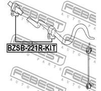 FEBEST Cuscinetto Stabilizzatore Cuscinetto Posteriore Sinistro Destro