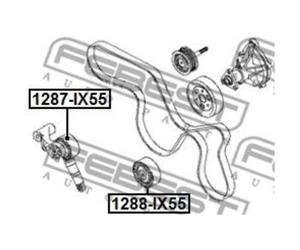 FEBEST Rullo Guida Cinghia Poly V Per Hyundai IX55 1288-IX55