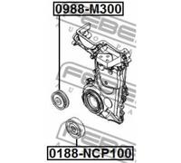 FEBEST Rullo Guida Del Cinghia A Vite Per Toyota Yaris 1.3 VVT-I