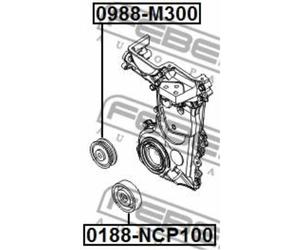 FEBEST Rullo Guida Del Cinghia A Vite Per Toyota Yaris 1.3 VVT-I