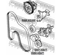 FEBEST Rullo Guida Per Cinghia A Vite Mitsubishi L 200/Triton 2.5