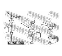 FEBEST Supporto Asse Inferiore Per Chrysler Voyager IV RG RS