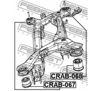 Flangia carburatore interno CRAB-068 FEBEST per DODGE CHRYSLER
