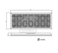 FEBI BILSTEIN Kit filtro aria abitacolo Filtro materiale in sospensione (HEPA) 182566