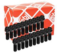 FEBI 20 x Bulloni Ruota 18538 M14x1,5 Nero Per BMW 7 E65 E67 X3 E83 Alpina B7