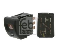 Interruttore luci di emergenza Comando pressione 04718 FEBI BILSTEIN per OPEL
