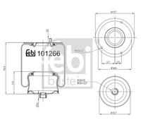Soffietti per molle ad aria FEBI BILSTEIN 101266