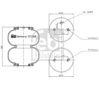 Soffietti per molle ad aria FEBI BILSTEIN 101268
